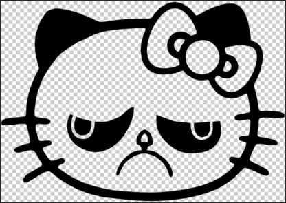 Hello Kitty Angry Cat