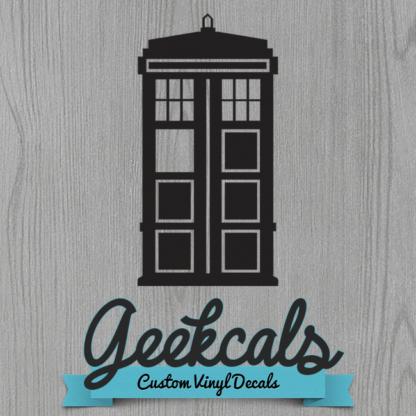 Tardis Vinyl Wall Decal