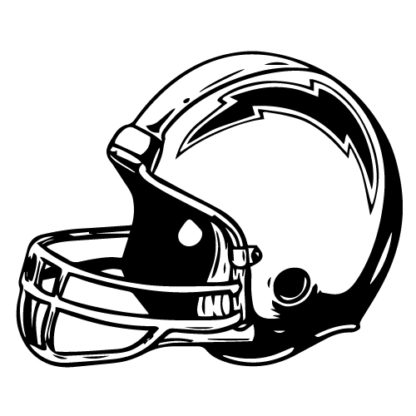 Chargers Helmet Vinyl Decal