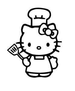 Chef Hello Kitty Sticker