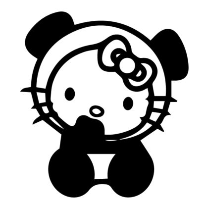 Hello Kitty Baby Panda Decal