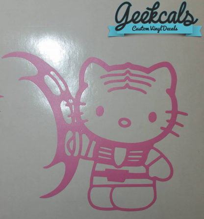 Hello Kitty Klingon Vinyl Decal